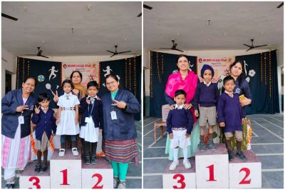 संत ज्ञानेश्वर स्कूल में खेलकूद का आयोजन....दौड़ और कलेक्ट द बाल्स में दिखा बच्चों का टैलेंट