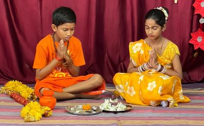 संत ज्ञानेश्वर विद्यालय के बच्चों ने मनाया सावन उत्सव